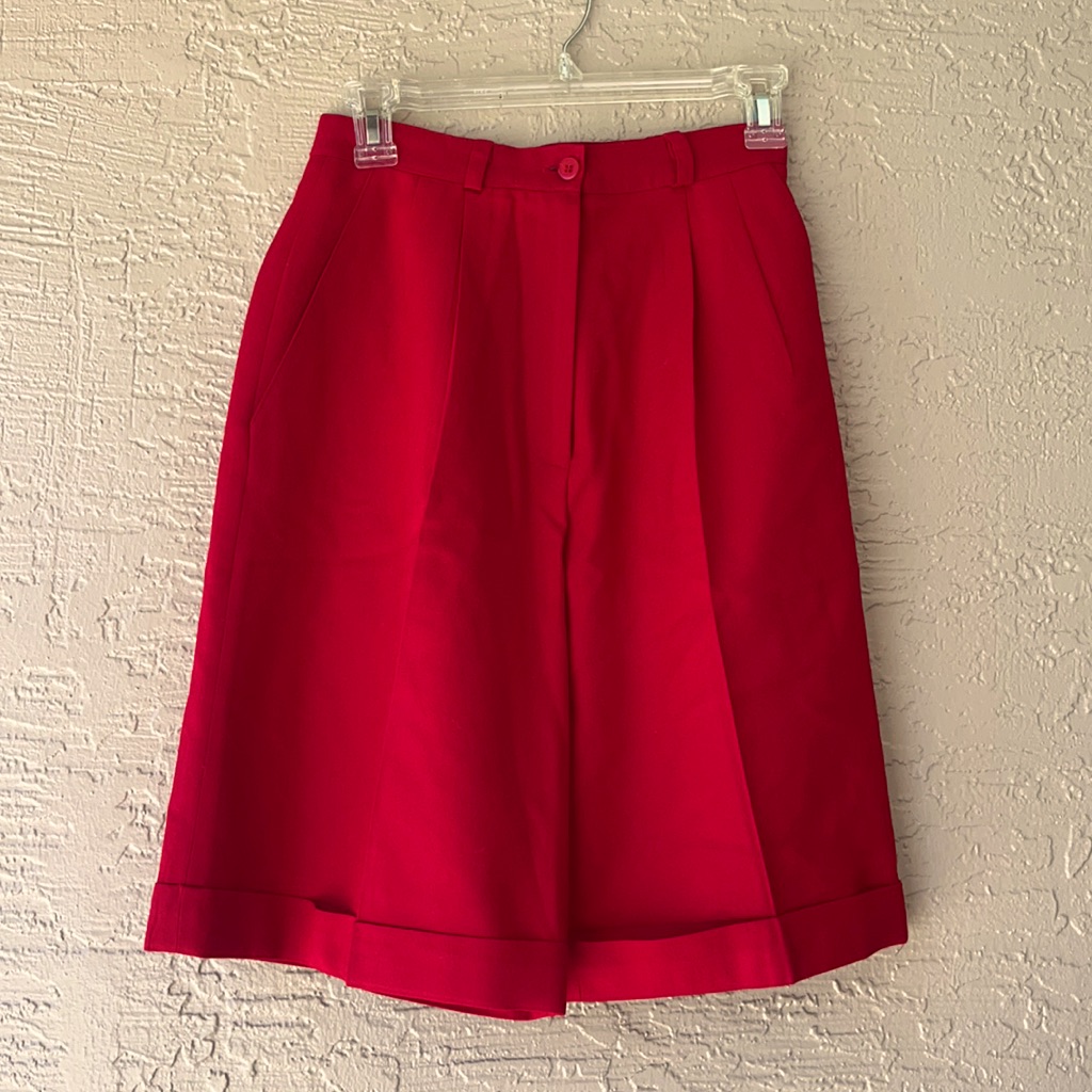 Vintage Red Shorts
